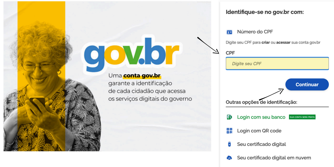 Passo 2 - Login gov.br